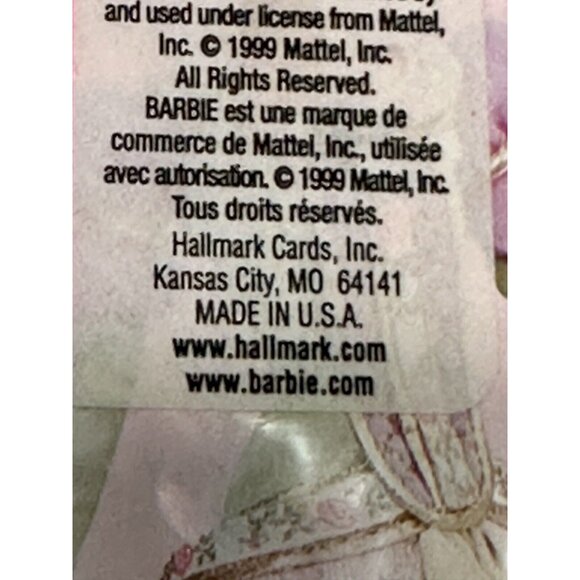 VTG 90s Barbie Hallmark Gift Wrap Paper Pink NOS NEW - Picture 4 of 4